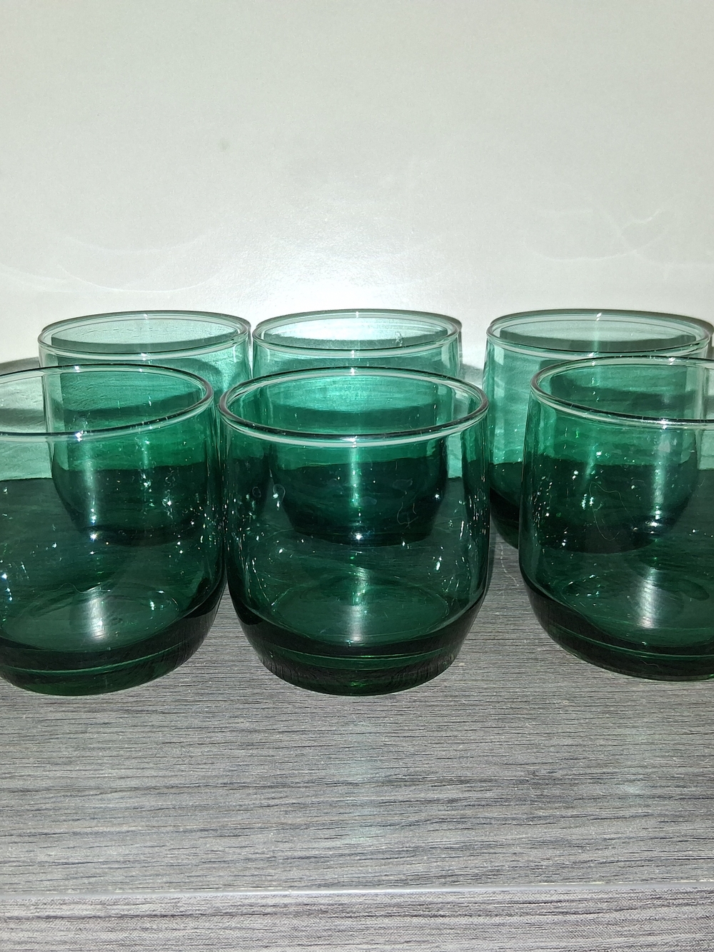 Anchor Hocking Emerald Green Glass Tumblers Set Of 6